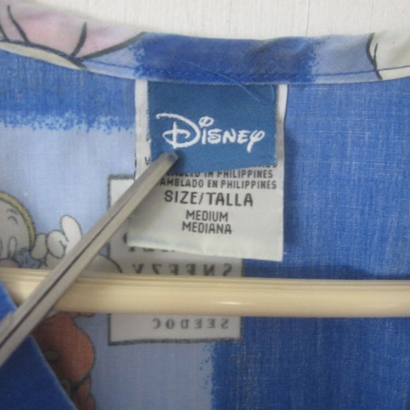 Disney Medical Scrub Shirt M Doc Dopey Sneezy Optometrist chart Snow White vtg - Picture 7 of 10